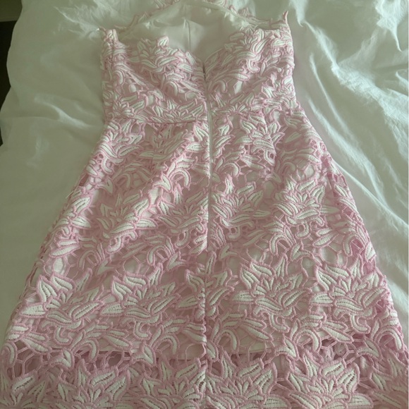 Endless Rose Pink Lace Halter Mini Dress - Picture 4 of 4